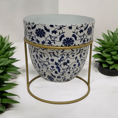 Elegant 13CM Iron Planter on Stand - Durable & Stylish Home Décor - plants - express.com