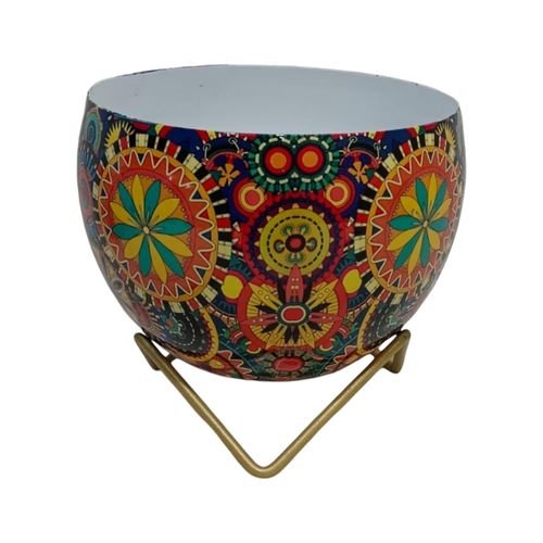 Elegant 13CM Iron Planter on Stand - Durable & Stylish Indoor Décor - plants - express.com