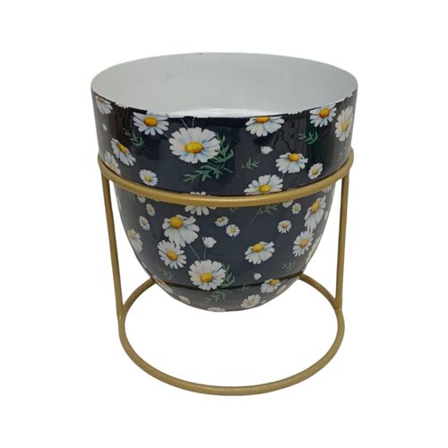 Elegant 13CM Iron Planter on Stand - Stylish and Durable Home Accent - plants - express.com