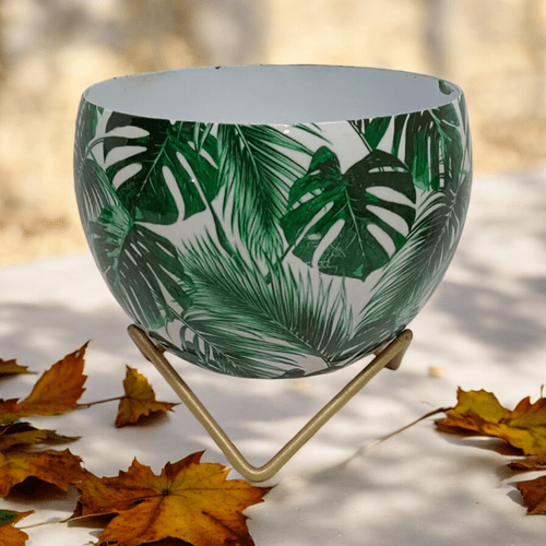 Elegant 13CM Iron Planter with Chic Stand - A Touch of Nature Redefined! - plants - express.com