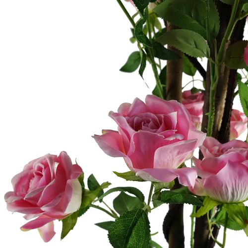 Elegant 150cm Artificial Pink Rose Tree - No Maintenance, Max Beauty! - plants - express.com