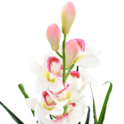 Elegant 155 cm Artificial Rhododendron Plant in Stylish Pot - Green & Pink - plants - express.com