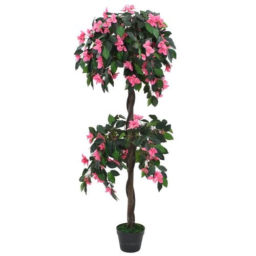 Elegant 155 cm Artificial Rhododendron Plant in Stylish Pot - Green & Pink - plants - express.com