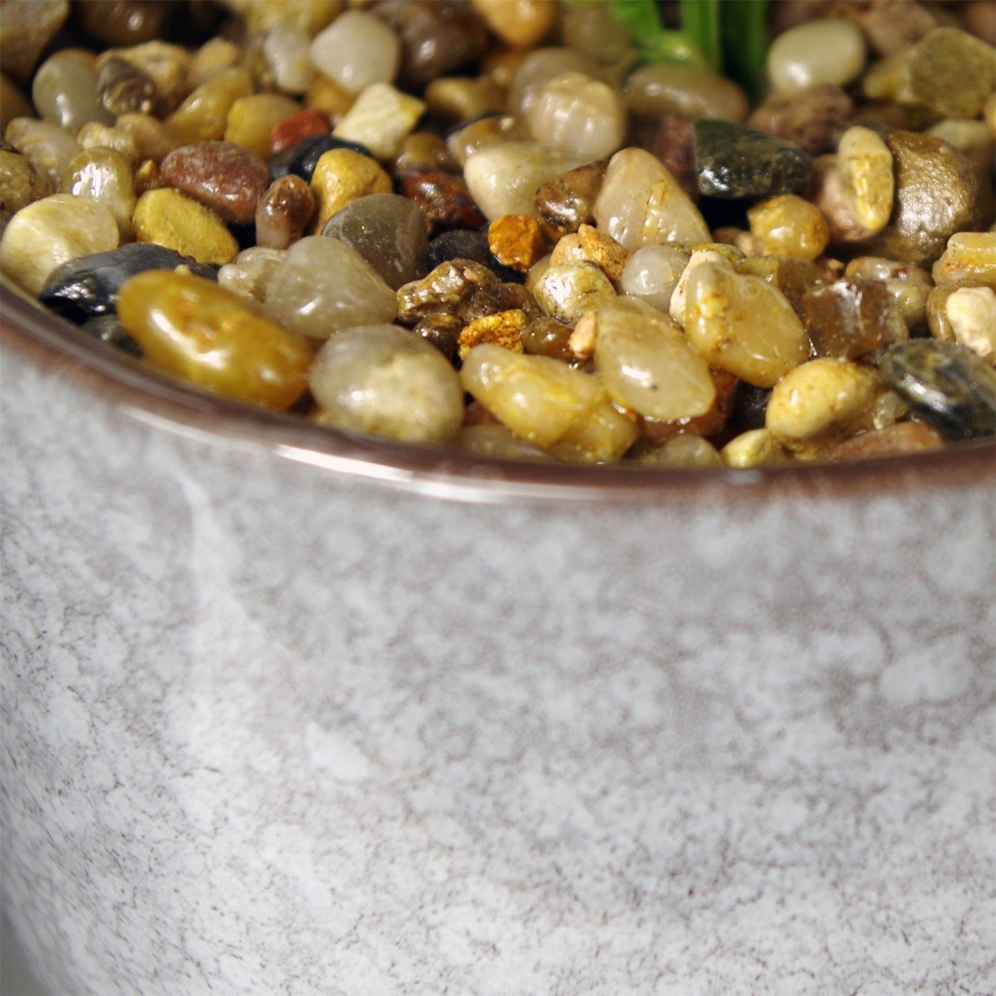 Elegant 28cm Ceramic Blue Planter with Lifelike Purple Vitex Negundo Plant - plants - express.com
