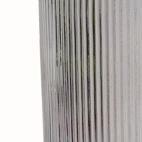 Elegant 31cm Clear Ridged Glass Vase - Perfect for Flowers & Décor! - plants - express.com