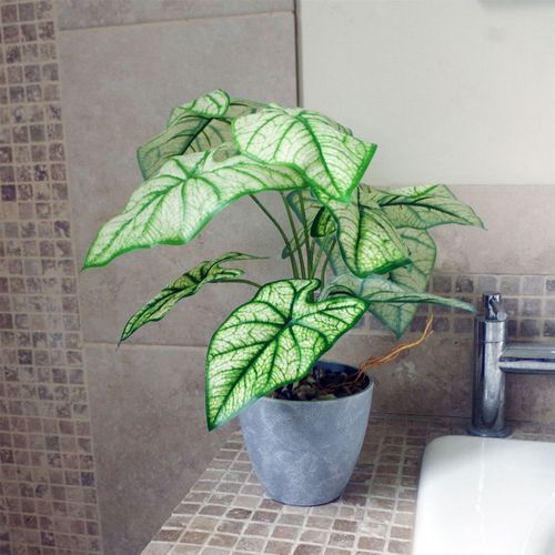 Elegant 40cm Artificial Taro Plant in Stylish Planter - Perfect Home Decor! - plants - express.com