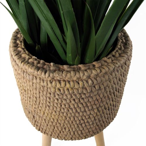 Elegant 53cm Seagrass - Style Large Fiberglass Planter - Perfect for Any Space! - plants - express.com