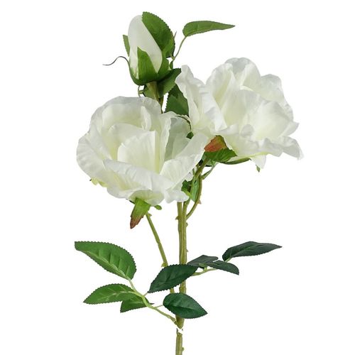 Elegant 6 - Pack 80cm Artificial White Rose Stems - Perfect for Stunning Arrangements! - plants - express.com