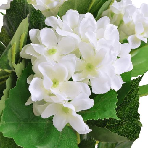 Elegant 60 cm Artificial Blue Hydrangea Plant in Stylish Pot - plants - express.com
