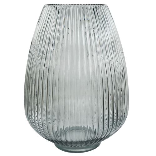 Elegant 70cm Grey Glass Vase with Artificial Orchids & Roses - Complete Set - plants - express.com