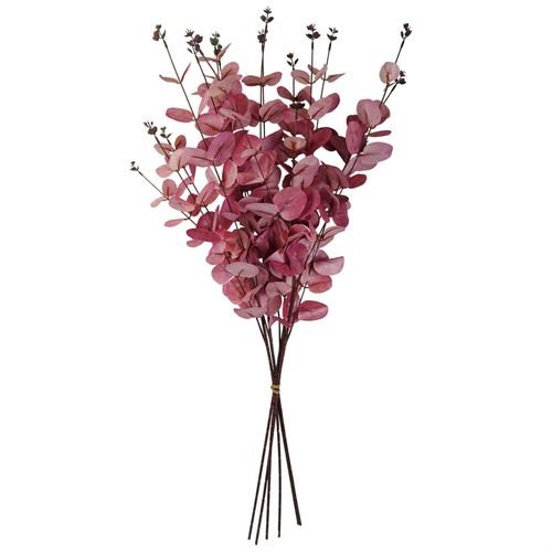 Elegant 80cm Pink Eucalyptus Stem - Realistic Silk Foliage for Stunning Arrangements - plants - express.com