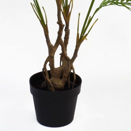 Elegant 90cm Artificial Areca Palm with Twisted Trunk & Stylish Copper Planter - plants - express.com