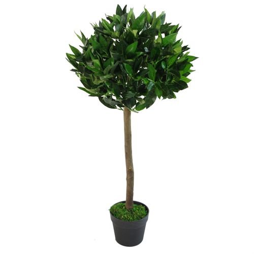 Elegant 90cm Artificial Bay Laurel Topiary Ball Trees - Perfect Home Accent! - plants - express.com