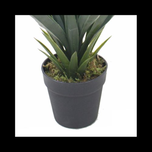 Elegant 90cm Silver Planter Set with Lush Artificial Yukka Plant - plants - express.com