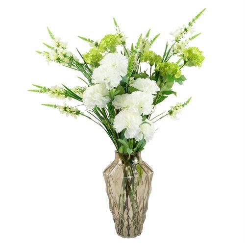 Elegant Pack of 6 White Larkspur Artificial Stems - 80cm Beauty for Arrangements! - plants - express.com