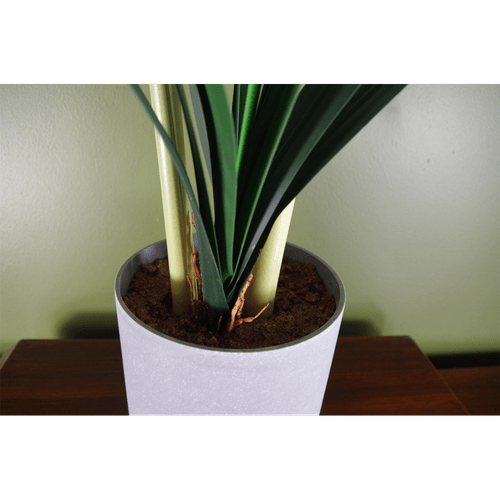 Elegant Pink Amaryllis Artificial Flowering Plant in Stylish Grey Pot - plants - express.com