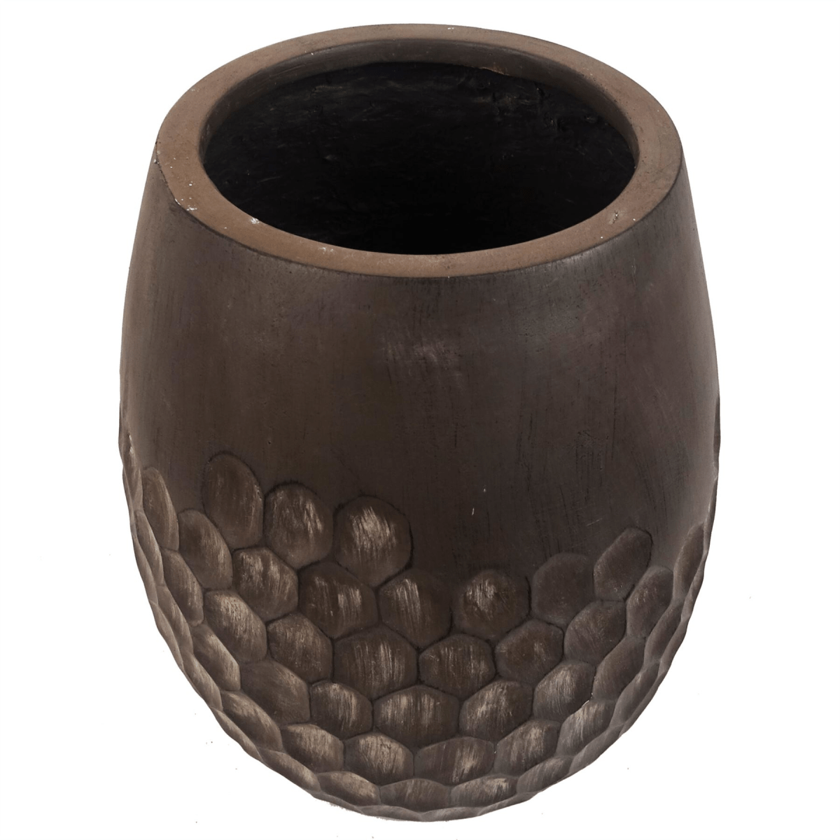 Elegant Rustic Honeycomb Composite Planter - 32cm x 27cm, Indoor & Outdoor Use - plants - express.com