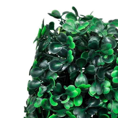 Elegant Set of 3 Mixed Green Artificial Boxwood Pyramid Topiaries - plants - express.com