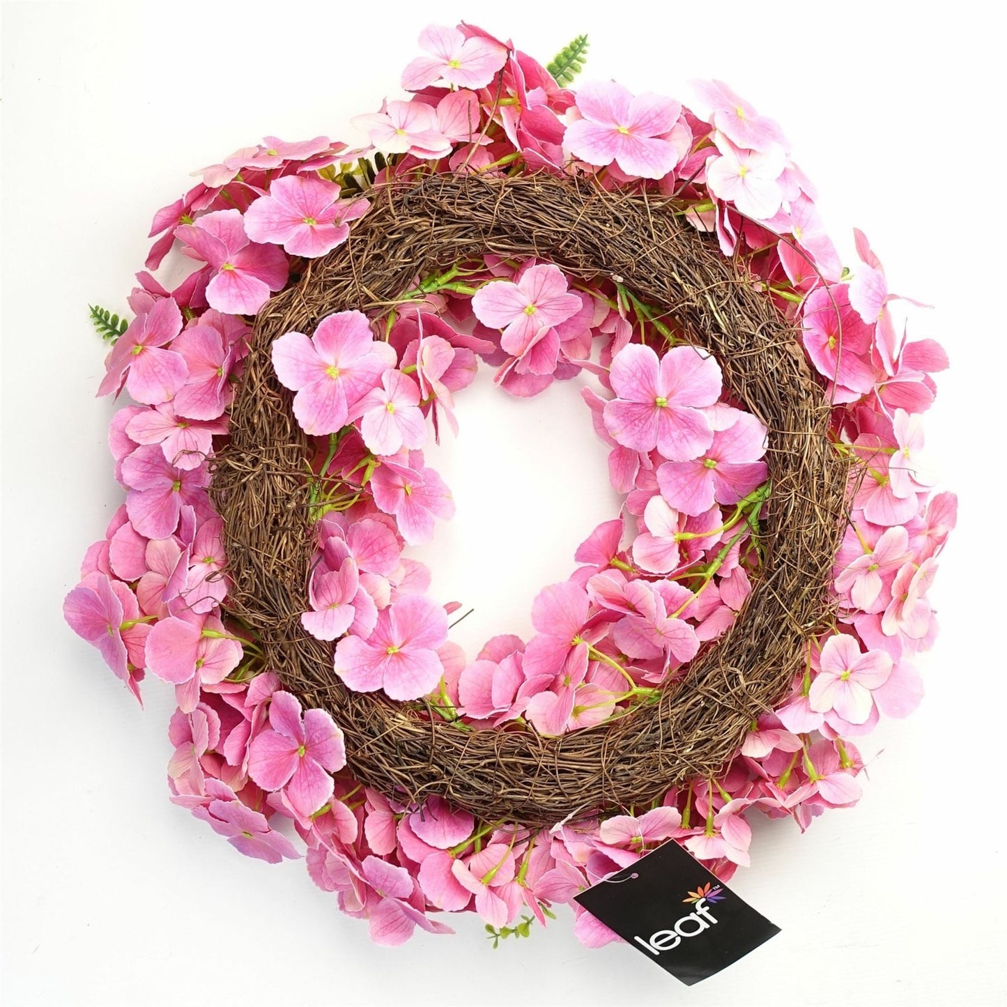 Exquisite 40cm Luxury Pink Blossom Wreath for Any Door Style - plants - express.com