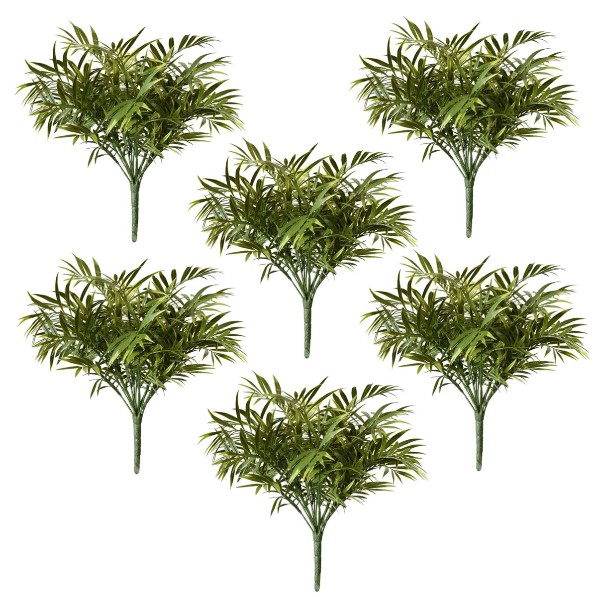 Fire Retardant Artificial Palm Tree Stems - Set of 6, 40cm Chic Decor - plants - express.com