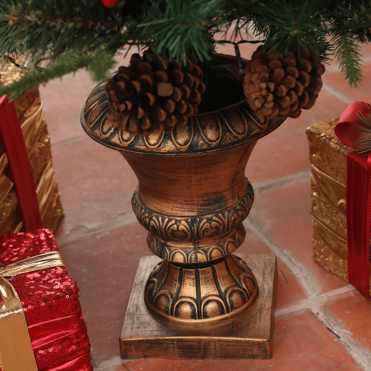 HOMCOM 4ft Artificial Christmas Tree with 60 Warm White LED Lights - plants - express.com