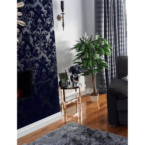 Luxurious 120cm Artificial Mango Tree with Elegant Metal Planter - plants - express.com
