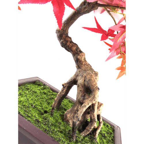 Luxury 50cm Artificial Red Maple Bonsai Tree – Maintenance - Free Elegance - plants - express.com