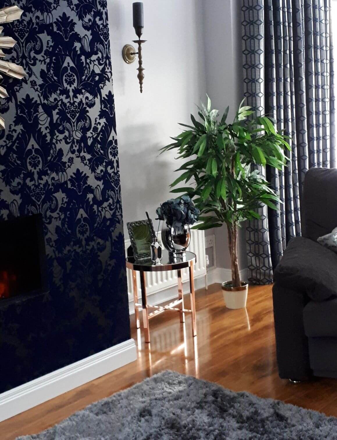 Majestic 100cm Artificial Mango Tree with Stylish Metal Planter - plants - express.com