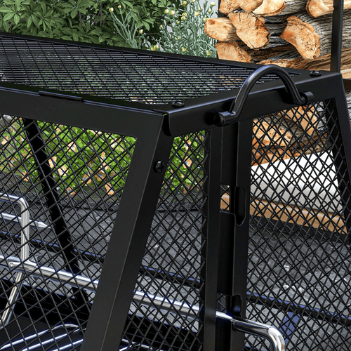 Outsunny 3 - in - 1 Outdoor BBQ Grill, Rotisserie & Fire Pit for Ultimate Cookouts - plants - express.com
