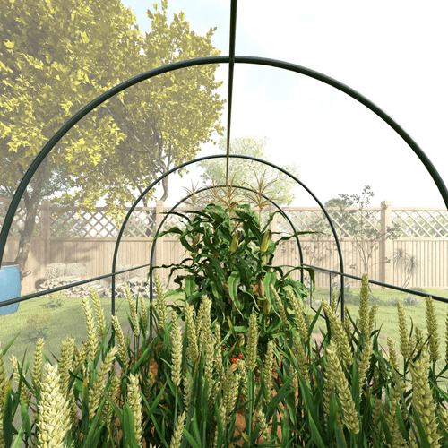 Outsunny 3x2m Polytunnel Greenhouse - Year - Round Growth with Steel Frame & Ventilation - plants - express.com
