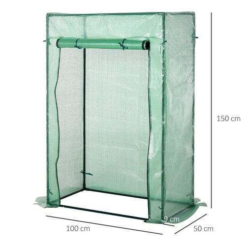 Outsunny Compact Greenhouse: Durable Steel Frame & Roll - up Door for Small Spaces - plants - express.com