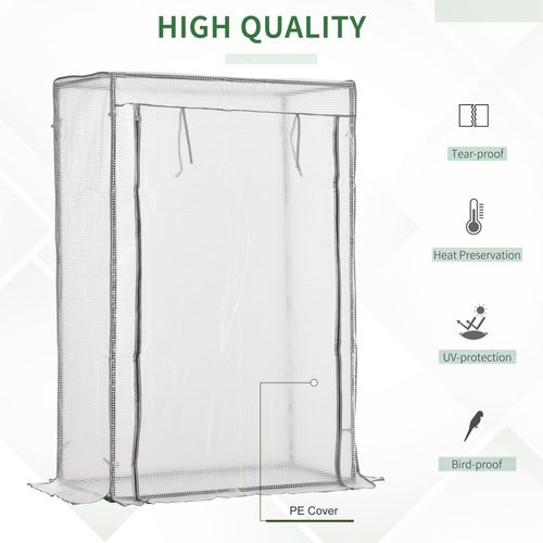 Outsunny Compact Greenhouse: Durable Steel Frame & Roll - up Door for Small Spaces - plants - express.com