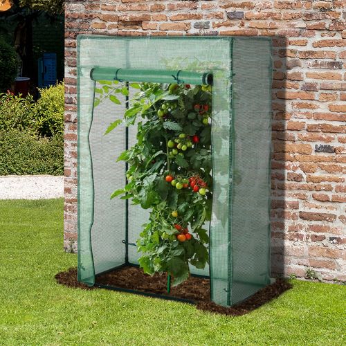 Outsunny Compact Greenhouse: Durable Steel Frame & Roll - up Door for Small Spaces - plants - express.com