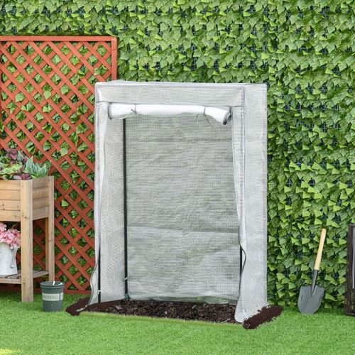 Outsunny Compact Greenhouse: Durable Steel Frame & Roll - up Door for Small Spaces - plants - express.com