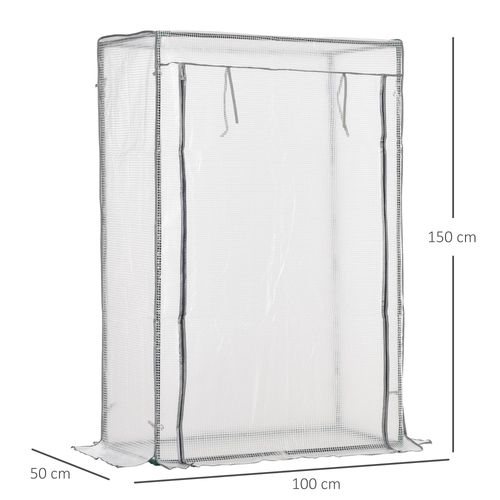 Outsunny Compact Greenhouse: Durable Steel Frame & Roll - up Door for Small Spaces - plants - express.com