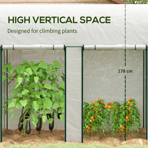 Outsunny Compact Tomato Greenhouse with Roll - Up Doors - Perfect Plant Protector! - plants - express.com