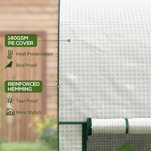 Outsunny Compact Tomato Greenhouse with Roll - Up Doors - Perfect Plant Protector! - plants - express.com