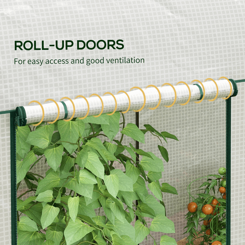 Outsunny Compact Tomato Greenhouse with Roll - Up Doors - Perfect Plant Protector! - plants - express.com