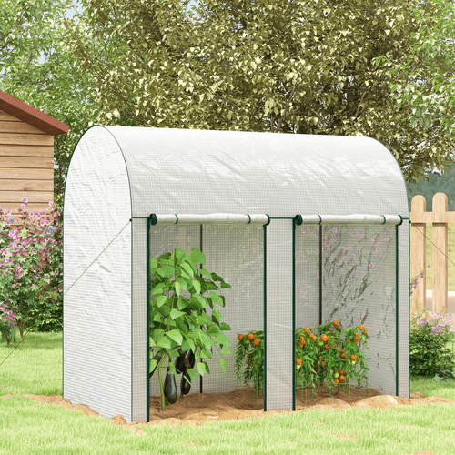 Outsunny Compact Tomato Greenhouse with Roll - Up Doors - Perfect Plant Protector! - plants - express.com