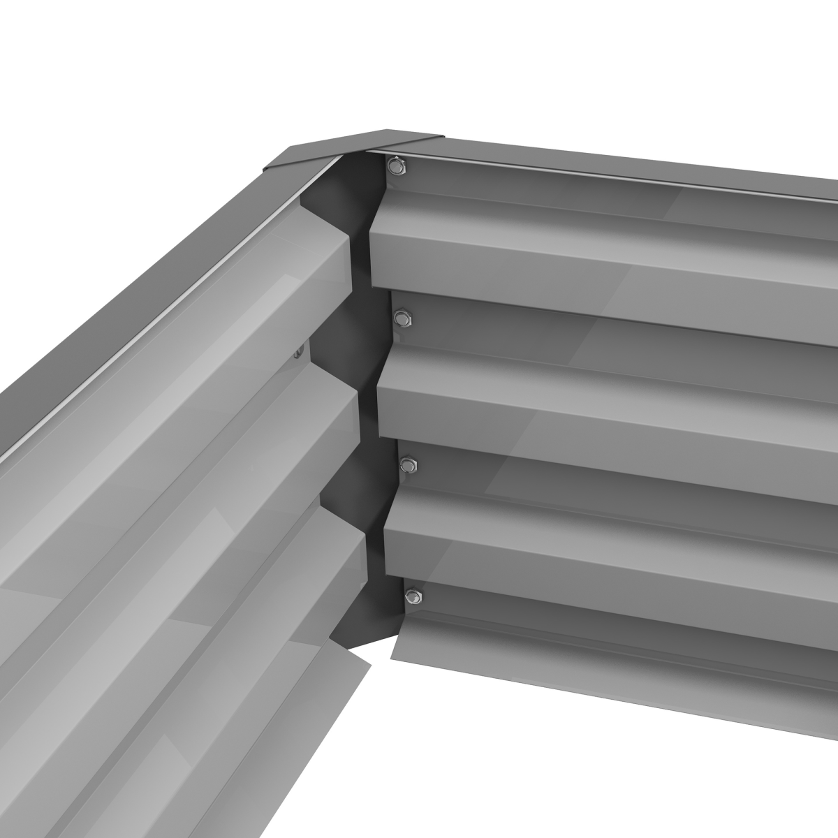 Outsunny Raised Garden Bed Elevated Planter Box for Flowers Light Grey - plants - express.com