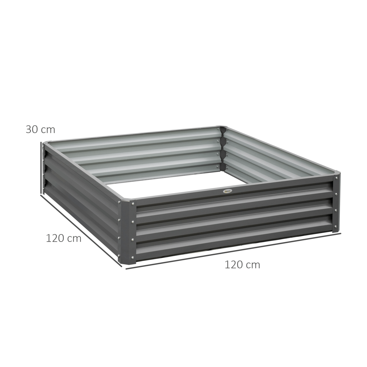 Outsunny Steel Raised Garden Bed - Durable Planter for Flowers & Vegetables - plants - express.com