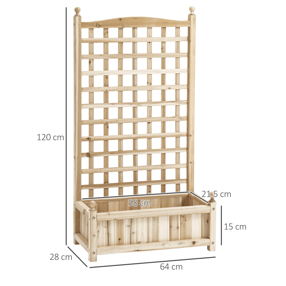 Outsunny Vertical Garden Bed with Trellis – Space - Saving Planter for Home & Outdoors - plants - express.com