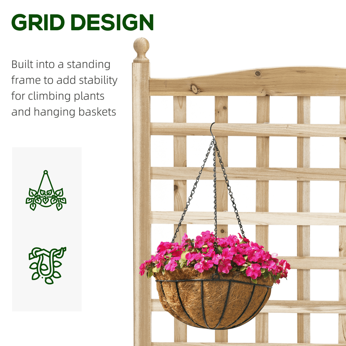 Outsunny Vertical Garden Bed with Trellis – Space - Saving Planter for Home & Outdoors - plants - express.com
