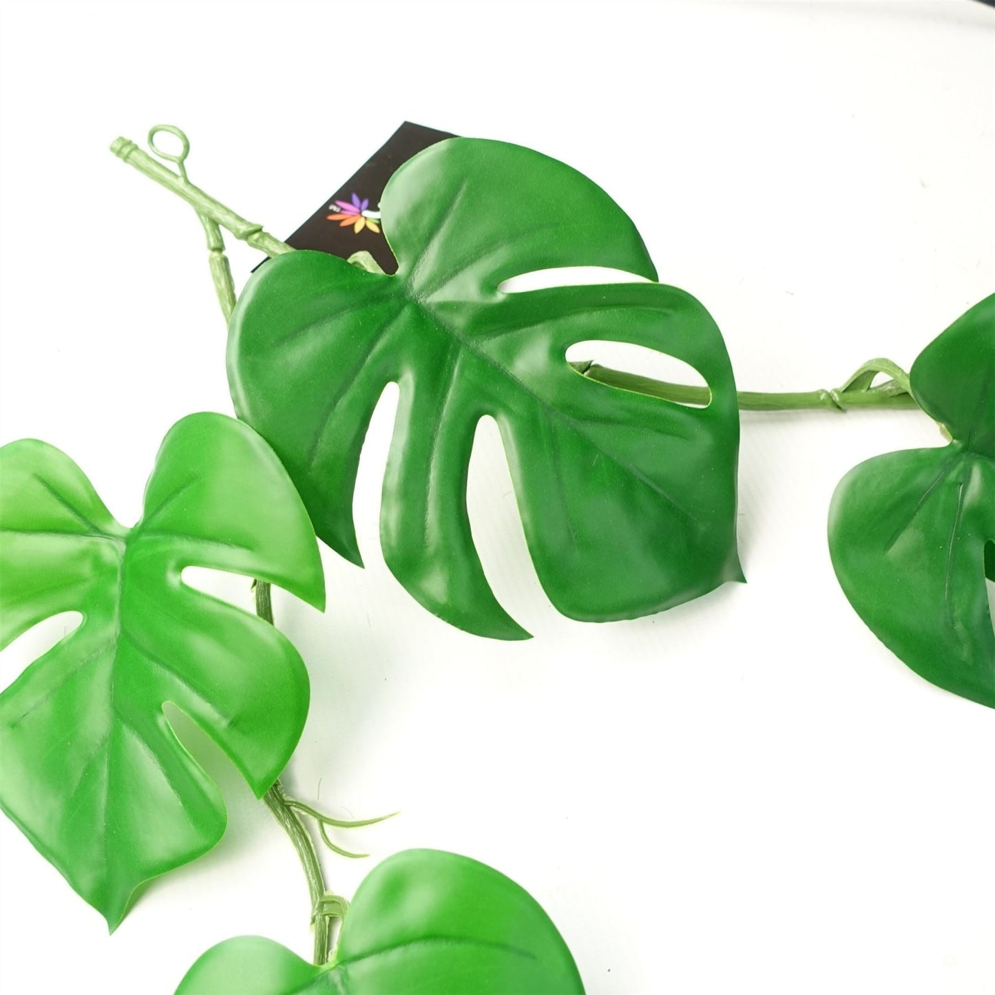 Pack of 6 Lush 180cm Artificial Hanging Monstera Plants - No Planter Included - plants - express.com