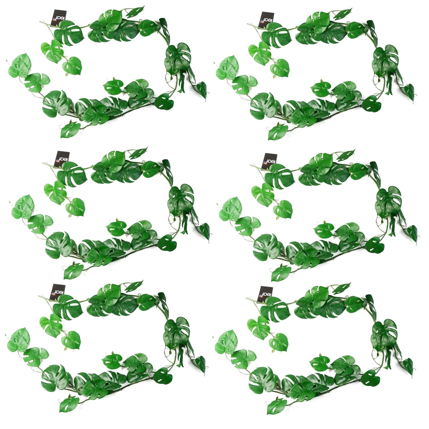 Pack of 6 Lush 180cm Artificial Hanging Monstera Plants - No Planter Included - plants - express.com
