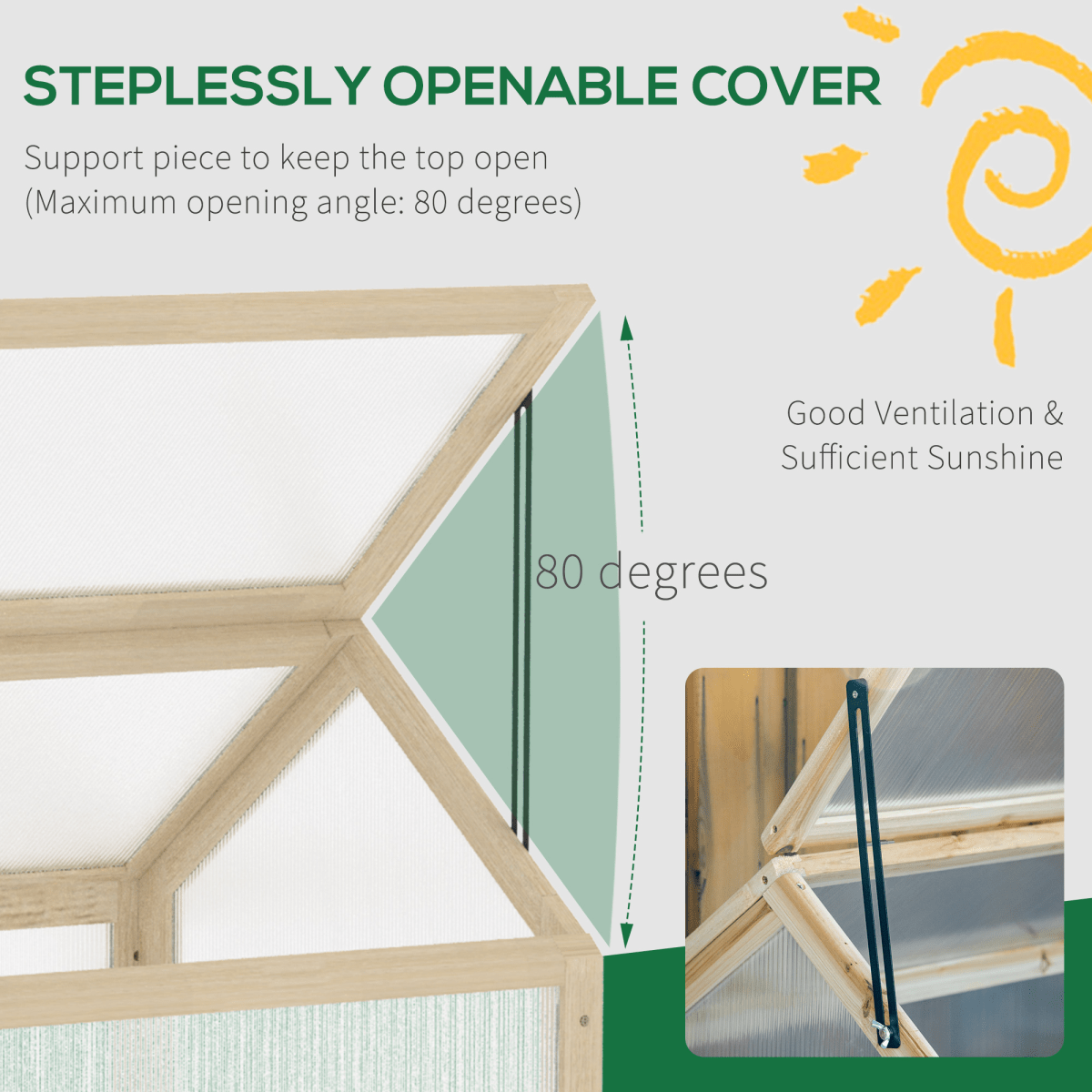 Portable Wooden Cold Frame Greenhouse - Extend Growing Season Effortlessly! - plants - express.com