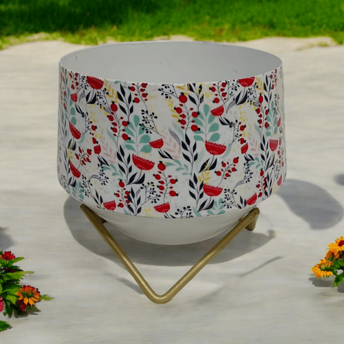 Premium 13CM Iron Planter on Stand - Elevate Your Greenery with Style - plants - express.com