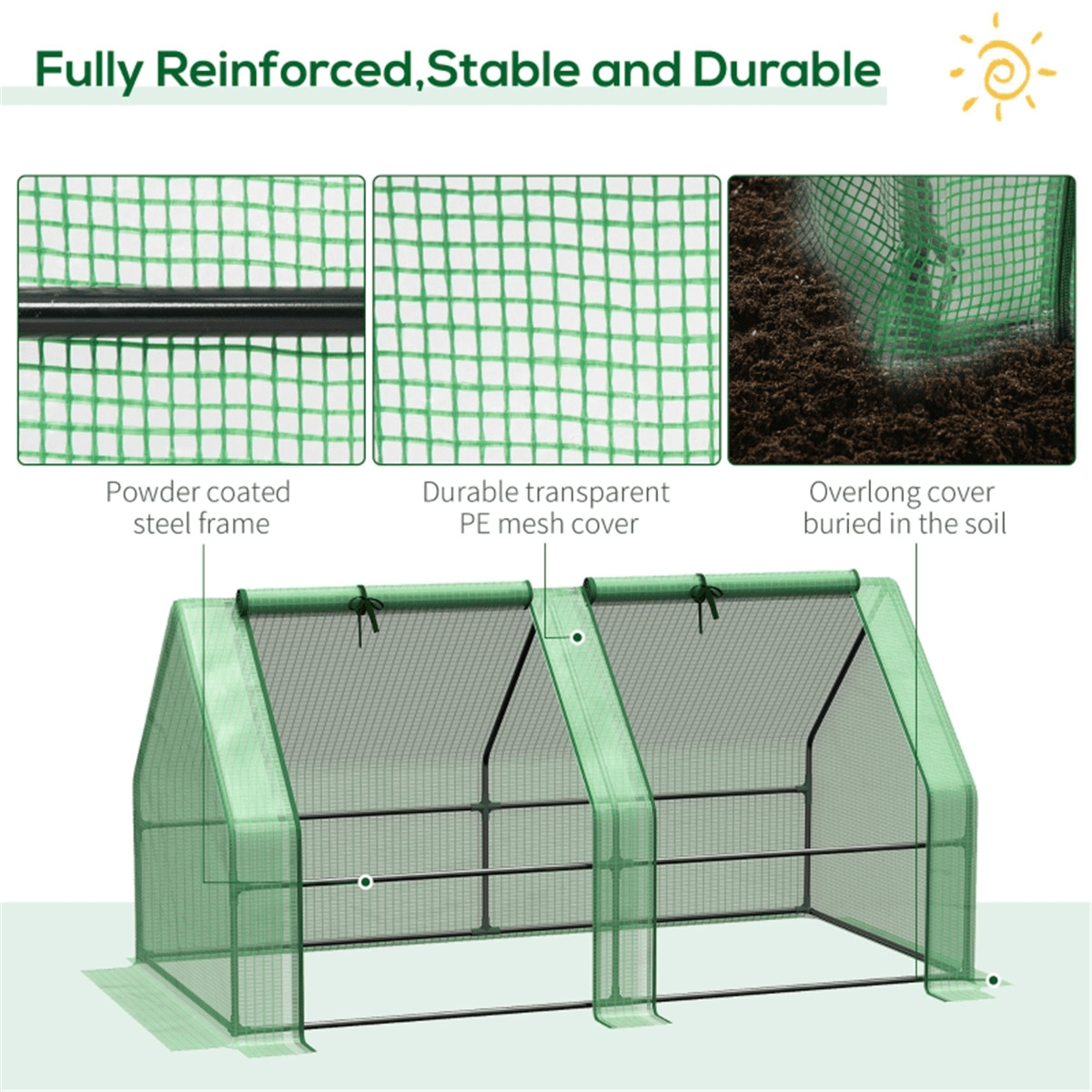 Premium Mini Walk - in Greenhouse for Year - Round Plant Protection and Growth - plants - express.com
