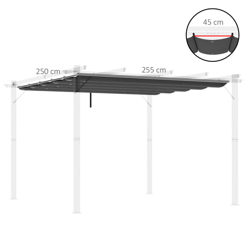 Premium Replacement Canopy for 3x3m Pergola - Stylish Grey Shade Cover - plants - express.com