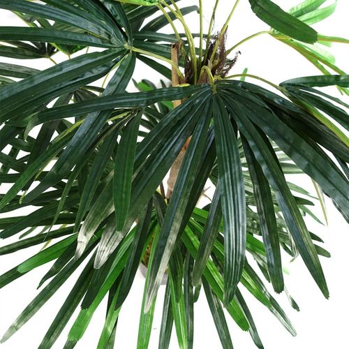 Realistic 100cm Raphis Palm Artificial Tree - Lifelike Silk Leaves & Adjustable! - plants - express.com